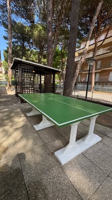 Tavolo da ping-pong ripristinato a Tagliata di Cervia